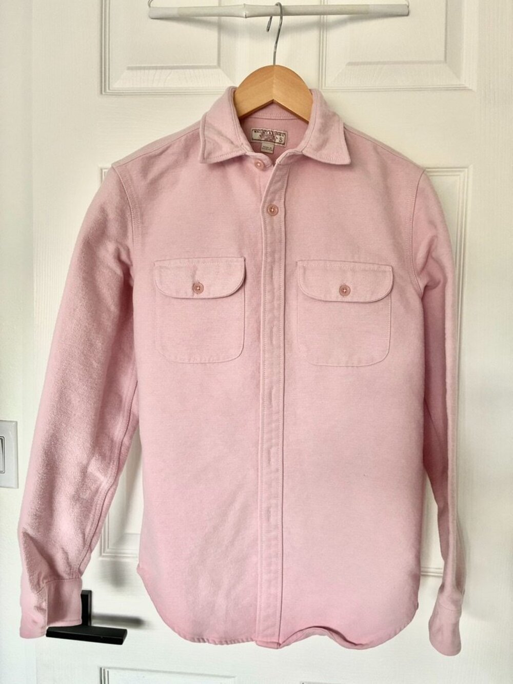 J. Crew Chamois Shirt Pink - Men's Size Small. Wallace & Barnes. Nice Shape